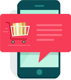Mobile phone ecommerce orders notifications